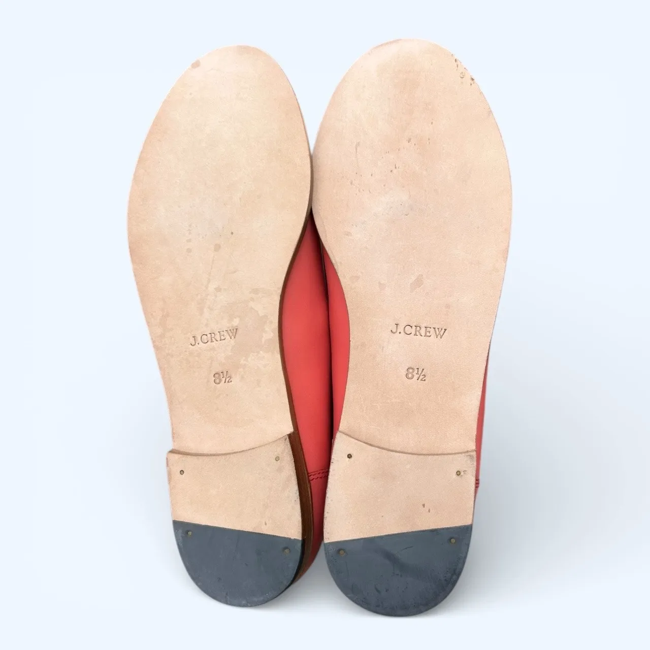 J.Crew Ryan Penny Loafer Coral Pink Leather Womens sz 8.5 Preppy Classic Casual - Image 8