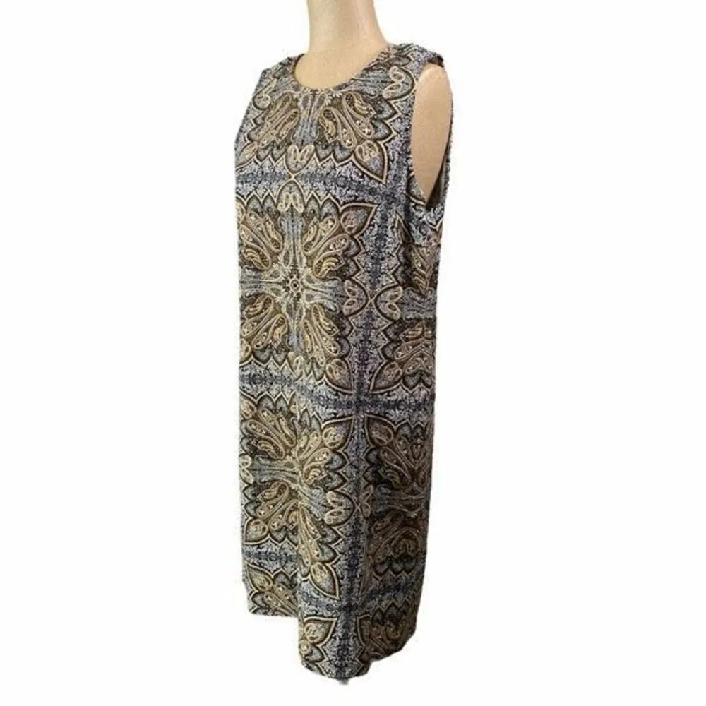 ✨J. JILL Medallion Patterned Sz MP Dress✨ Black - Image 3