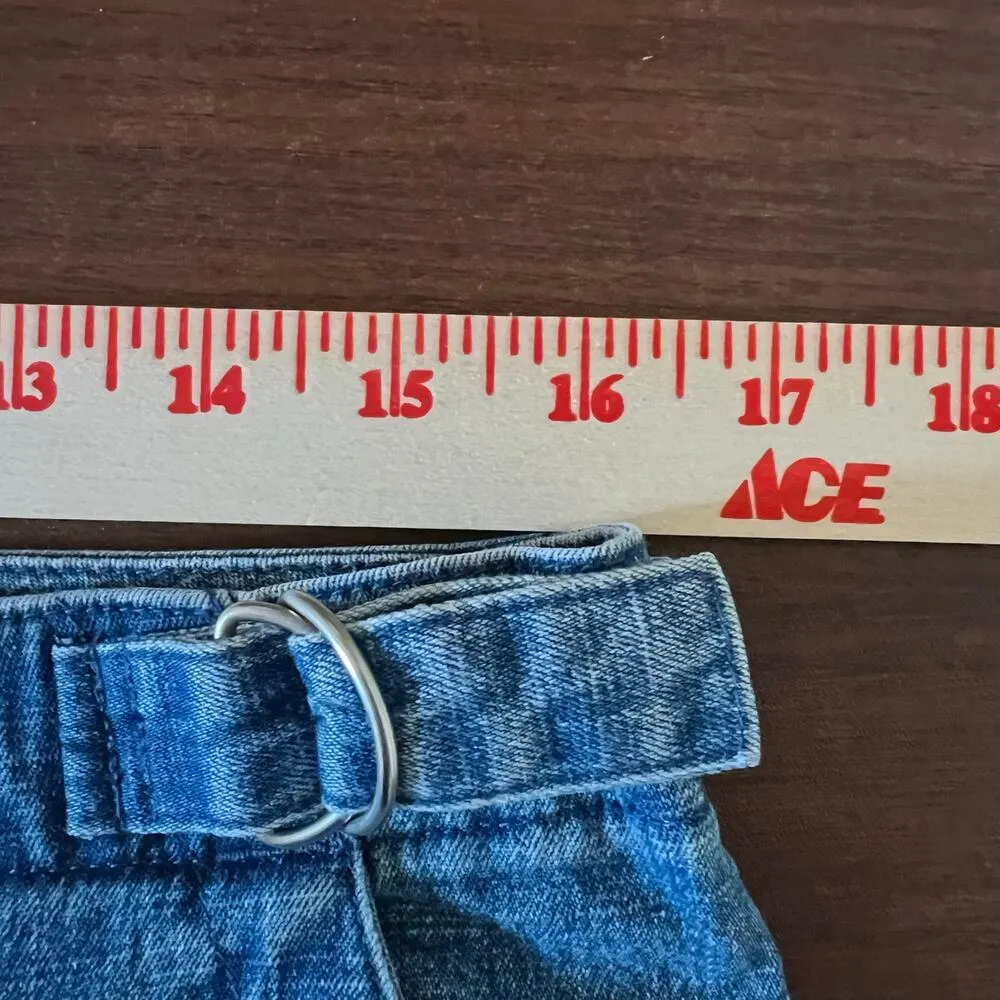 Vintage Kim Rogers Culotte Denim Jeans Women’s 8 Adjustable waist Retro Capris - Image 8