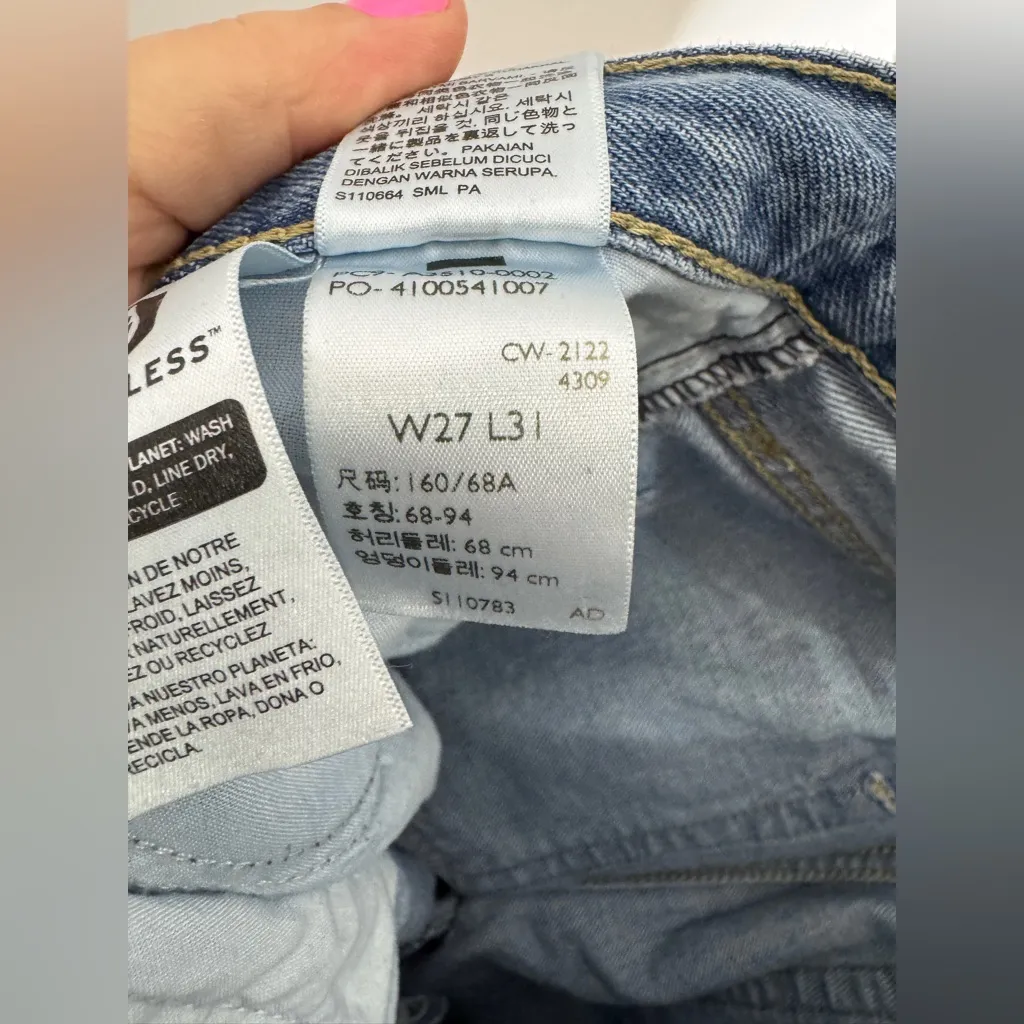 Levi’s 94 Baggy‎ Wide Leg Jeans Size 27 X 31 Distressed - Image 10