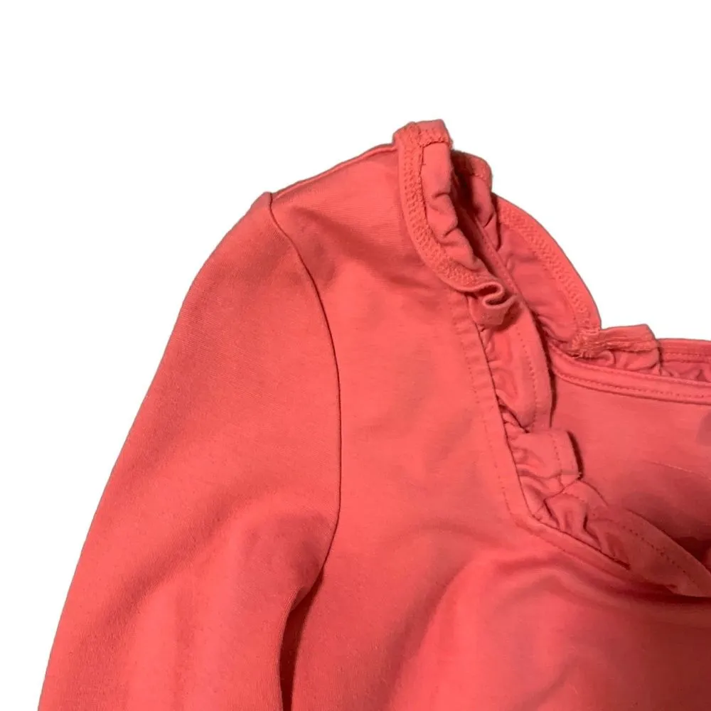 Rachel Parcell | Pink Ruffle Neckline Long Sleeve Pink Blouse Barbie Size Small - Image 10