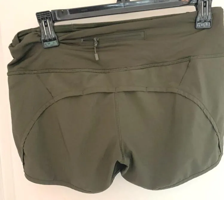 Lululemon Green Running Shorts - Image 2