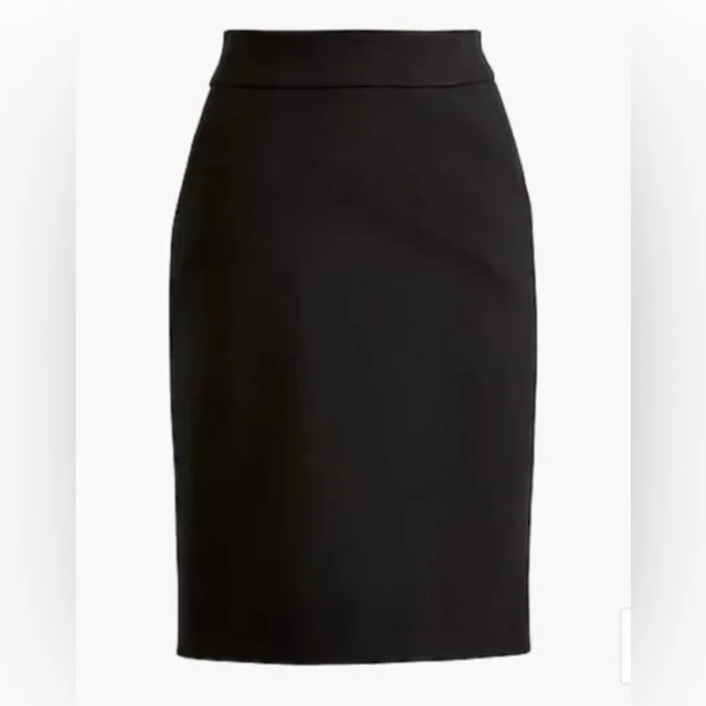 NWT, J. Crew Factory Ponte Pencil Skirt Black, Style L1314 Black Size 12 - Image 3