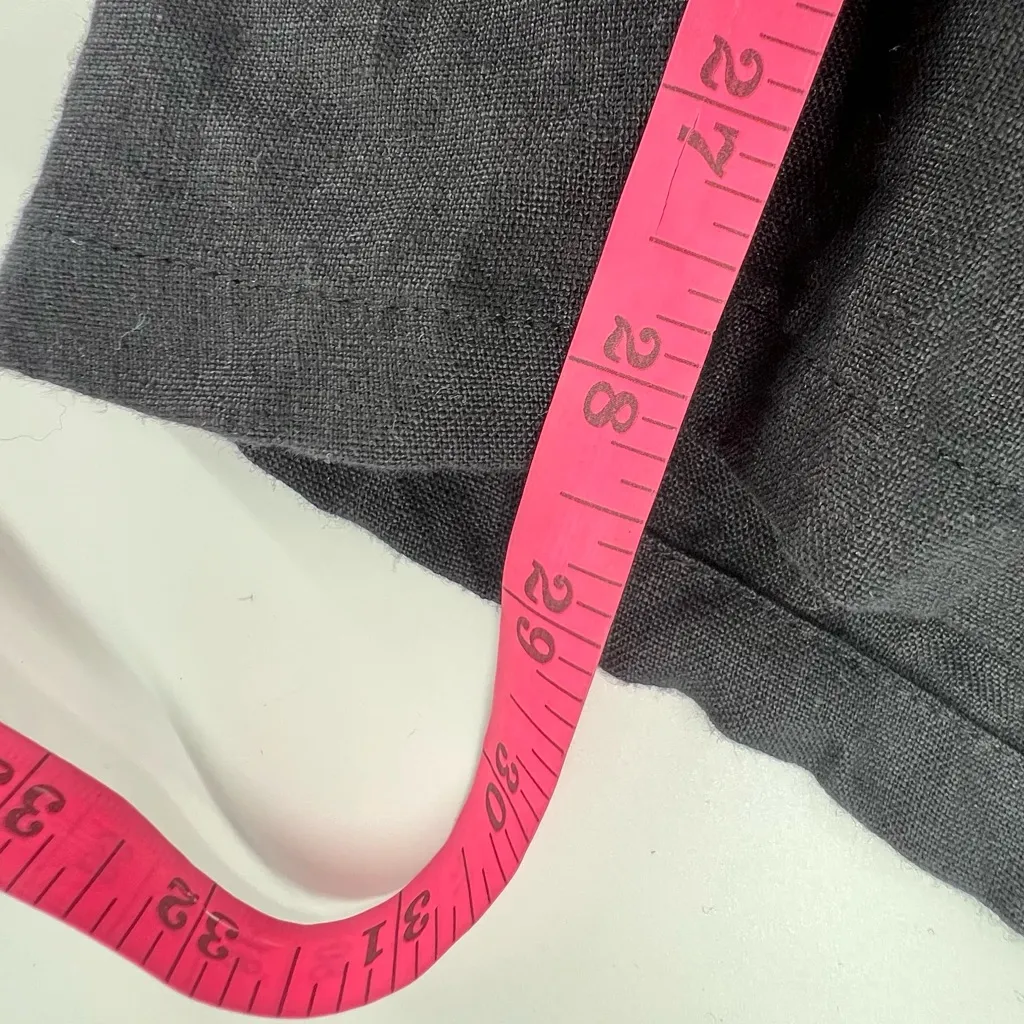 J. Crew Soleil Pant in Linen Black size Large - Image 6