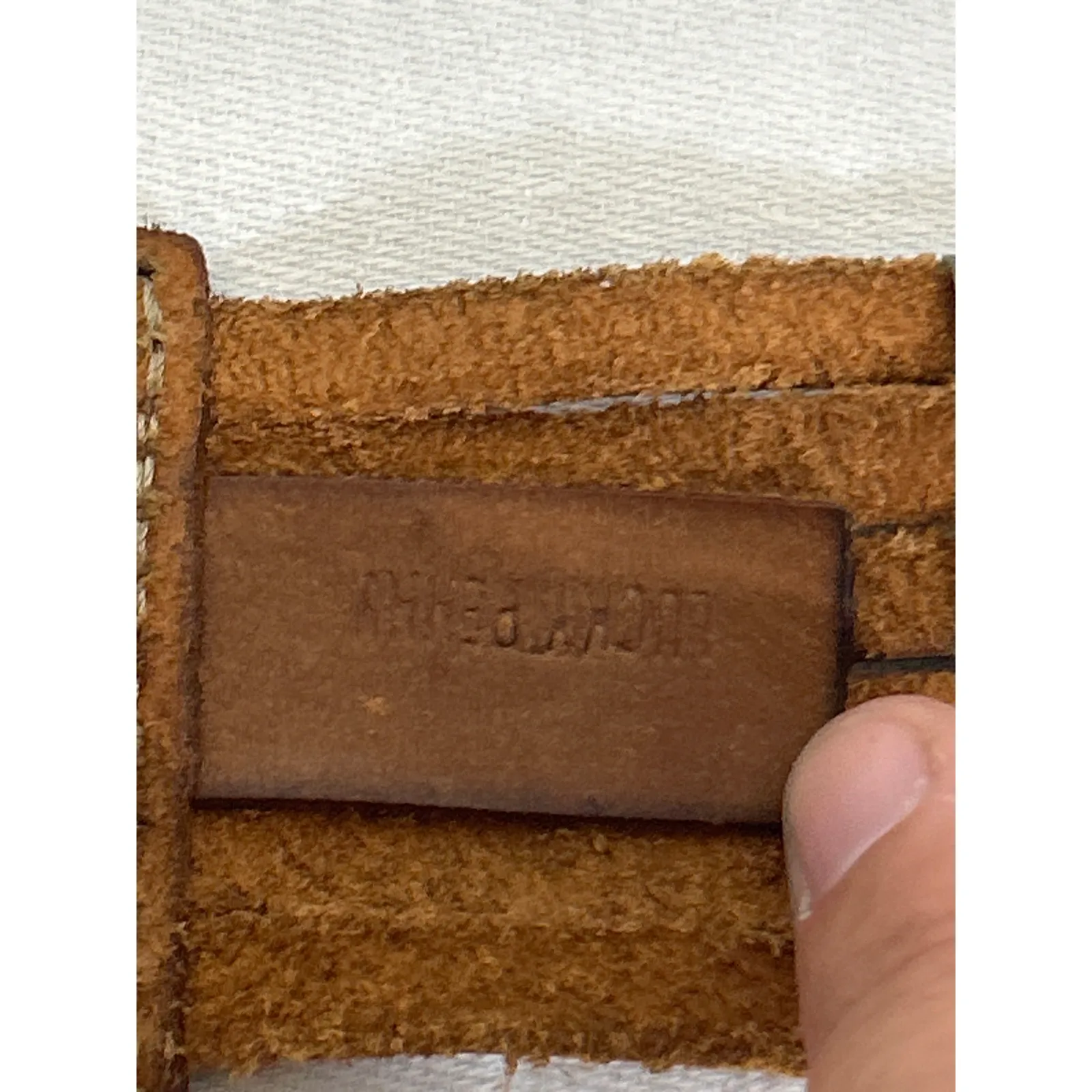 Lucky Penny Belt Small Brown Leather Western Boho Brass Tone Anthropologie - Image 10