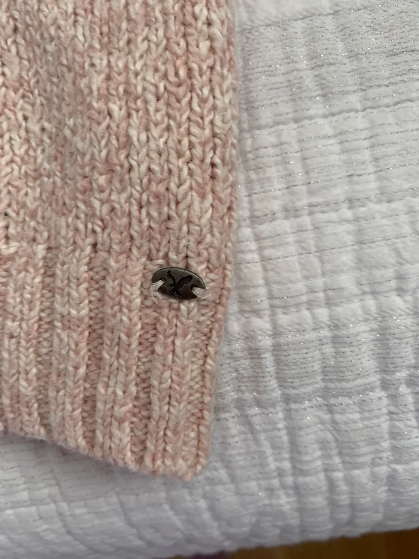 American Eagle  Pink Turtleneck Crop Sweater - Image 5