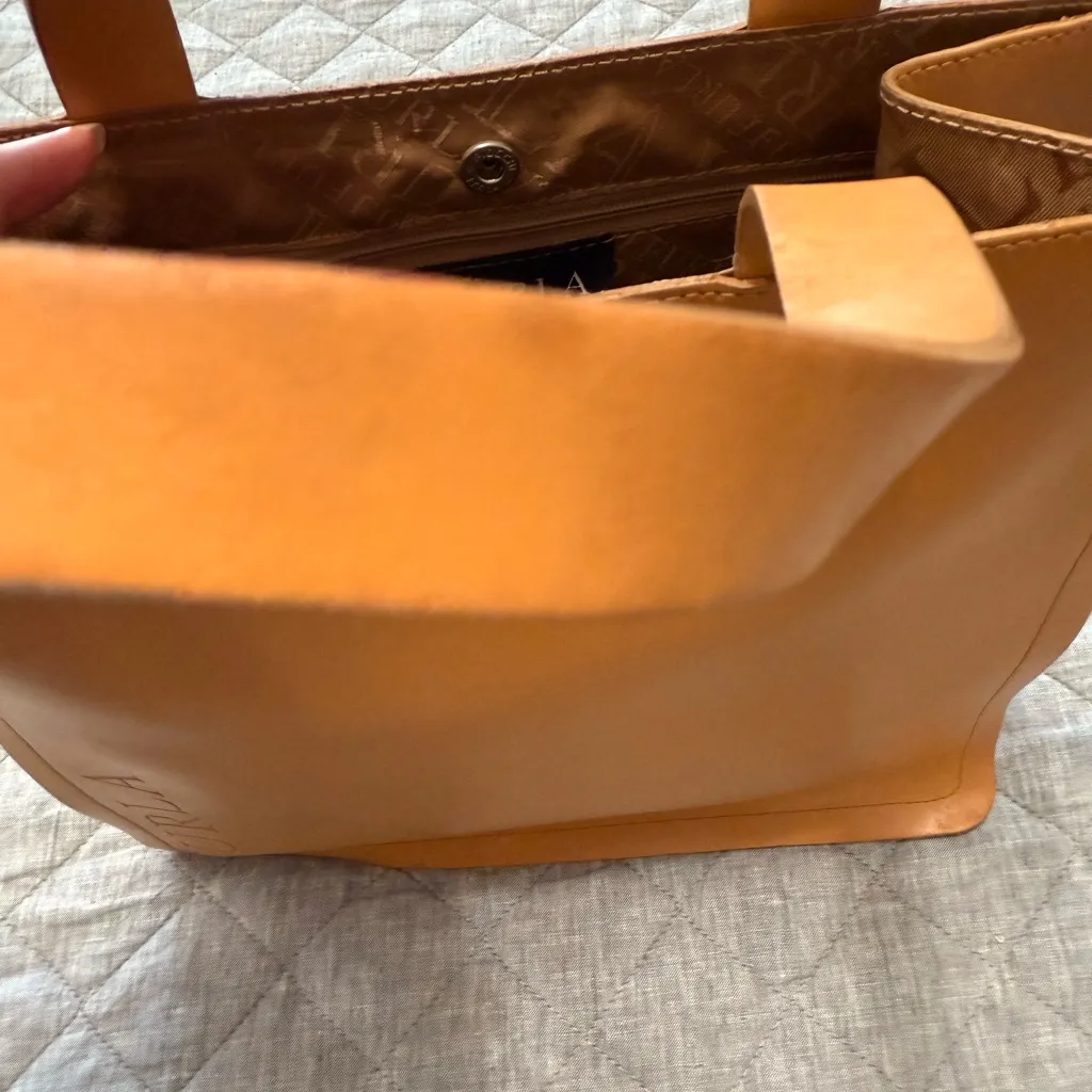 Furla Brown Leather Tote Bag - Image 10