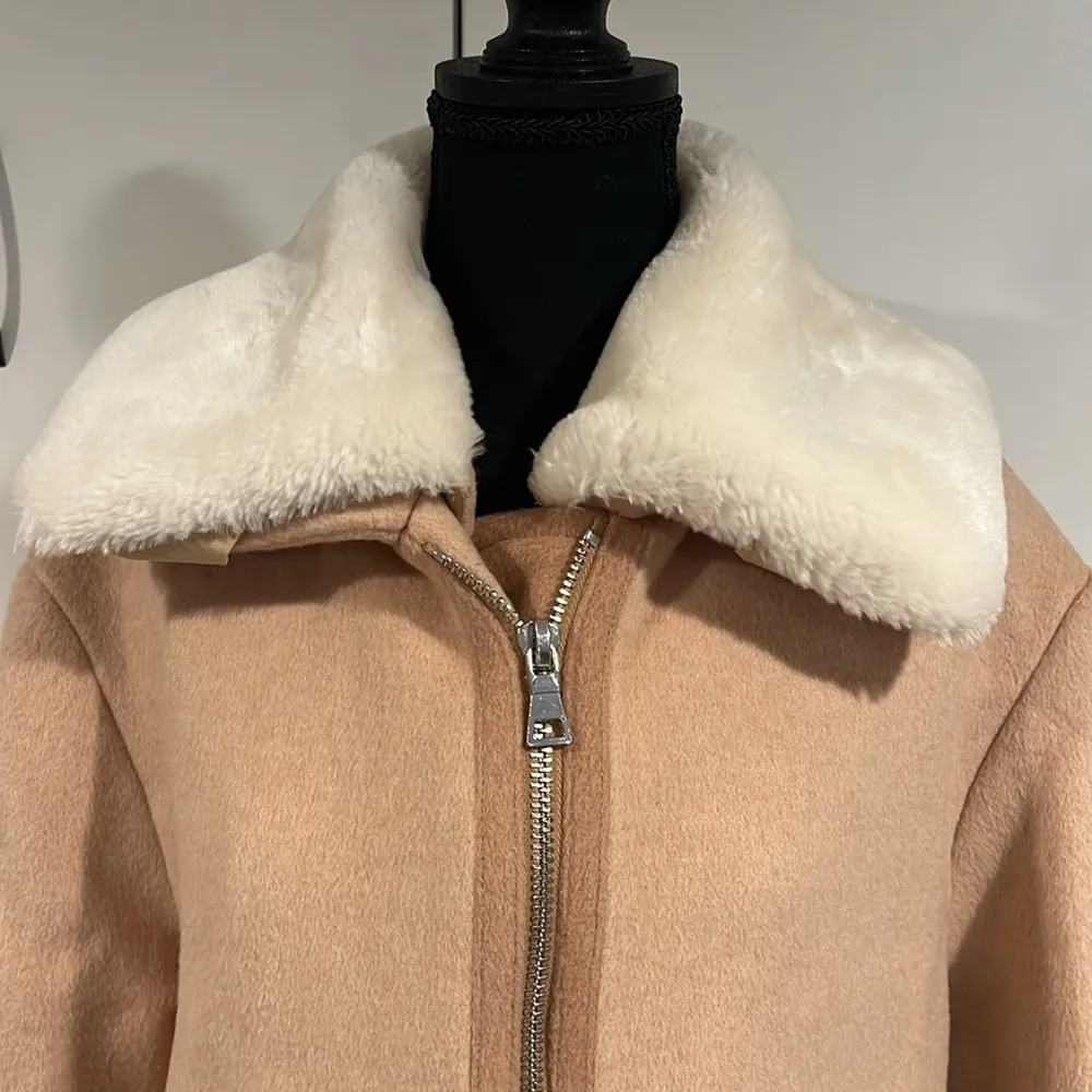The cashmere project wool jacket . Size L Tan Size L - Image 2