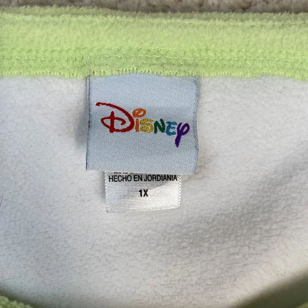 Disney Winnie The Pooh Piglet Fleece Long Sleeve Shirt Embroidered Holiday 1X - Image 4