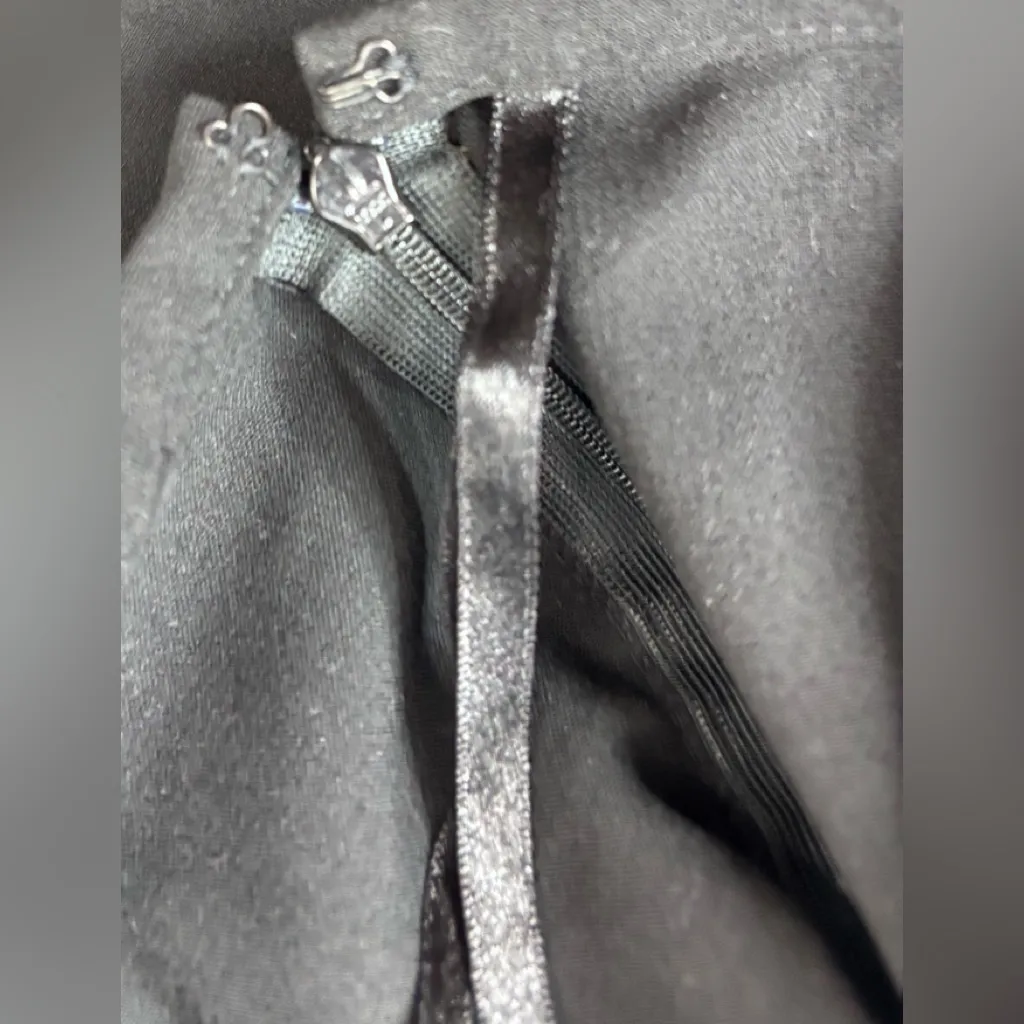 Calvin Klein  14 Ruffle Trim Blazer Jet Black Pant Suit - Image 5