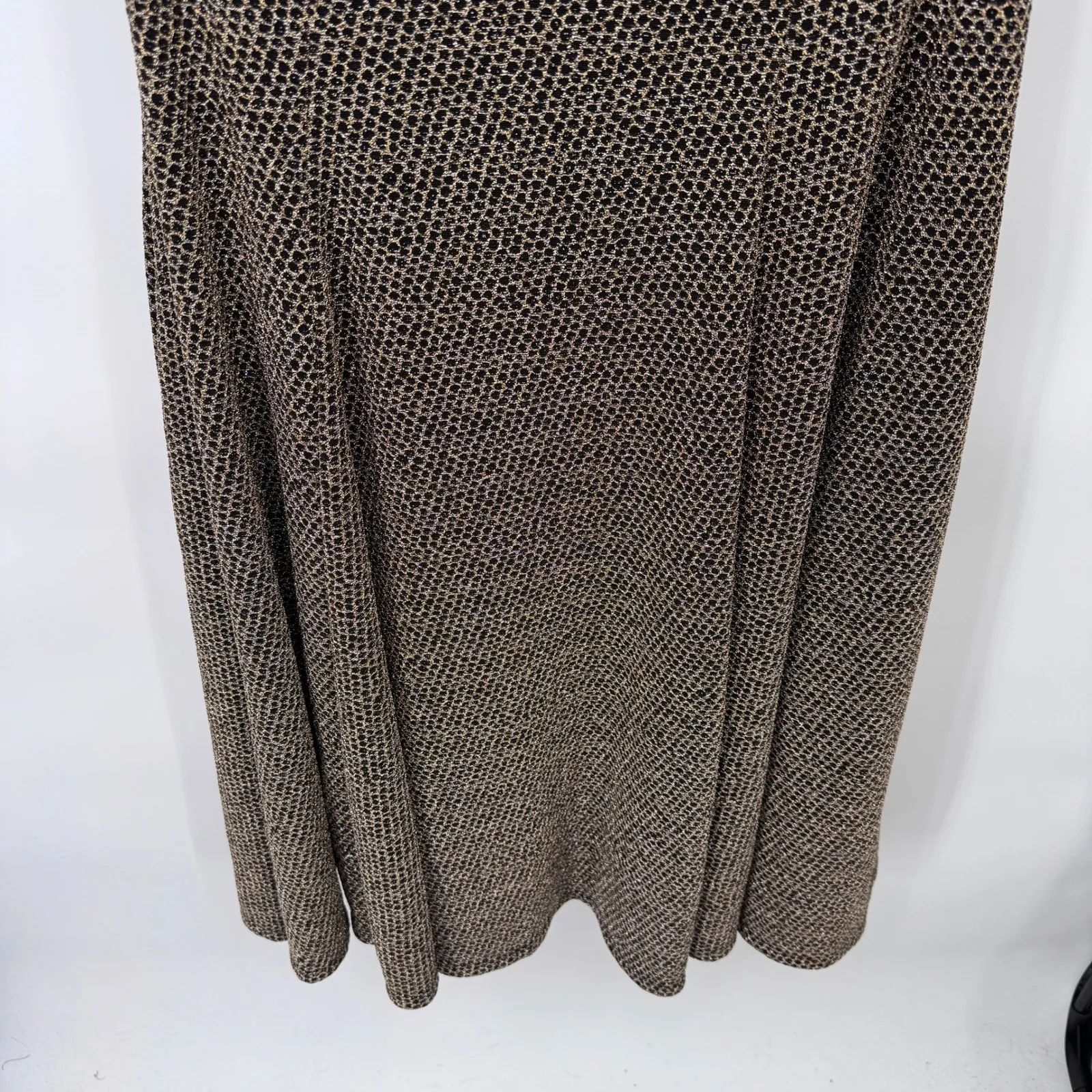 Torrid Festive Midi‎ Dress Gold Metallic Sleeveless A-Line Pockets 2x Lined - Image 11