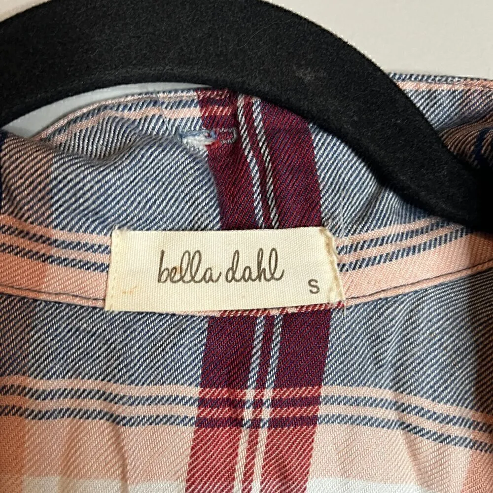 Bella Dahl plaid button down tunic - Image 3