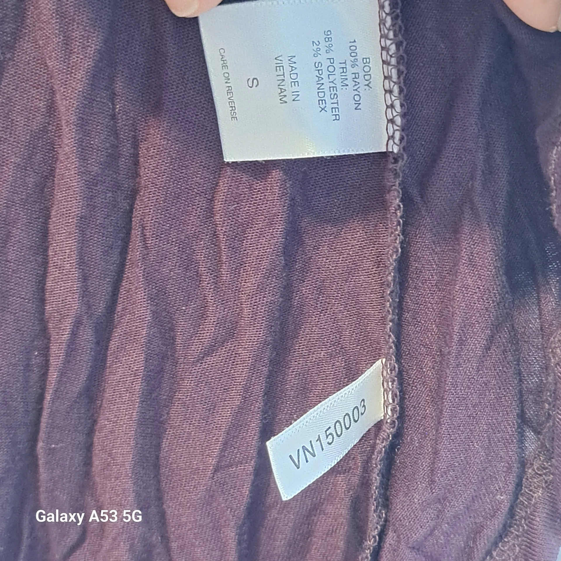 Elegant High Low Women's Top in Plum Purple - Image 2