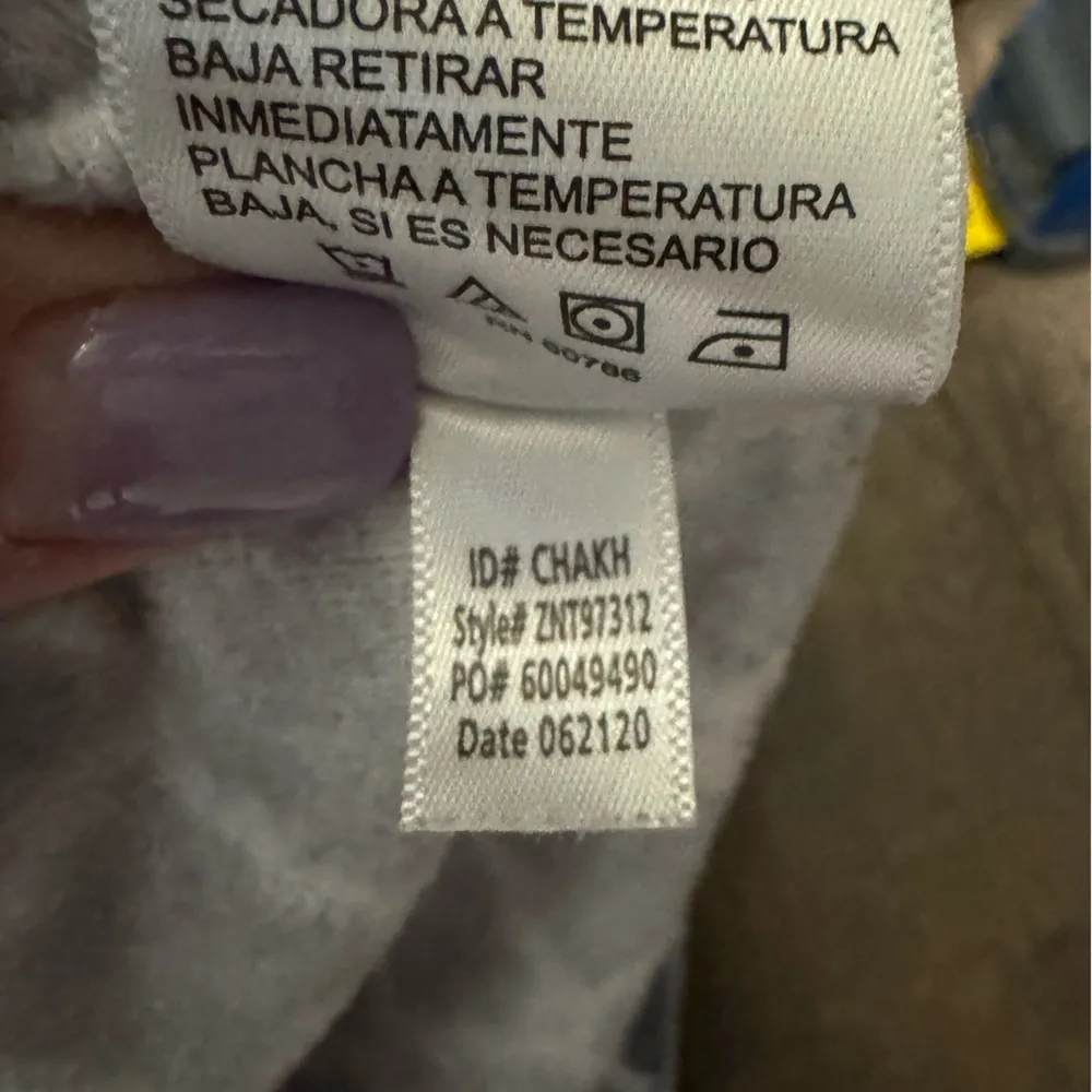 Nautical Gray Patterned Women's PJ Henley Top Size M Soft Fuzzy Cozycore - Image 11