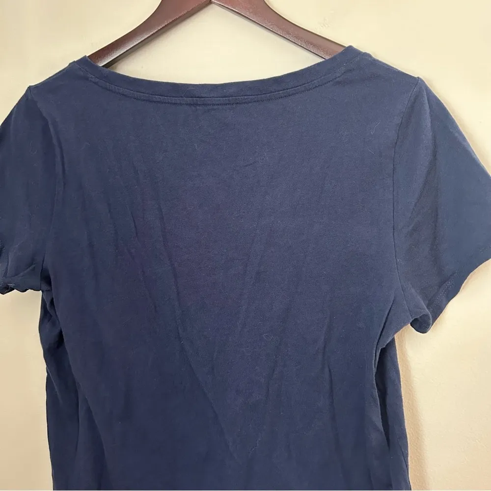 Old Navy Tee Shirt Navy Blue Everywear Short Sleeve Crewneck Neutral Casual - Image 5