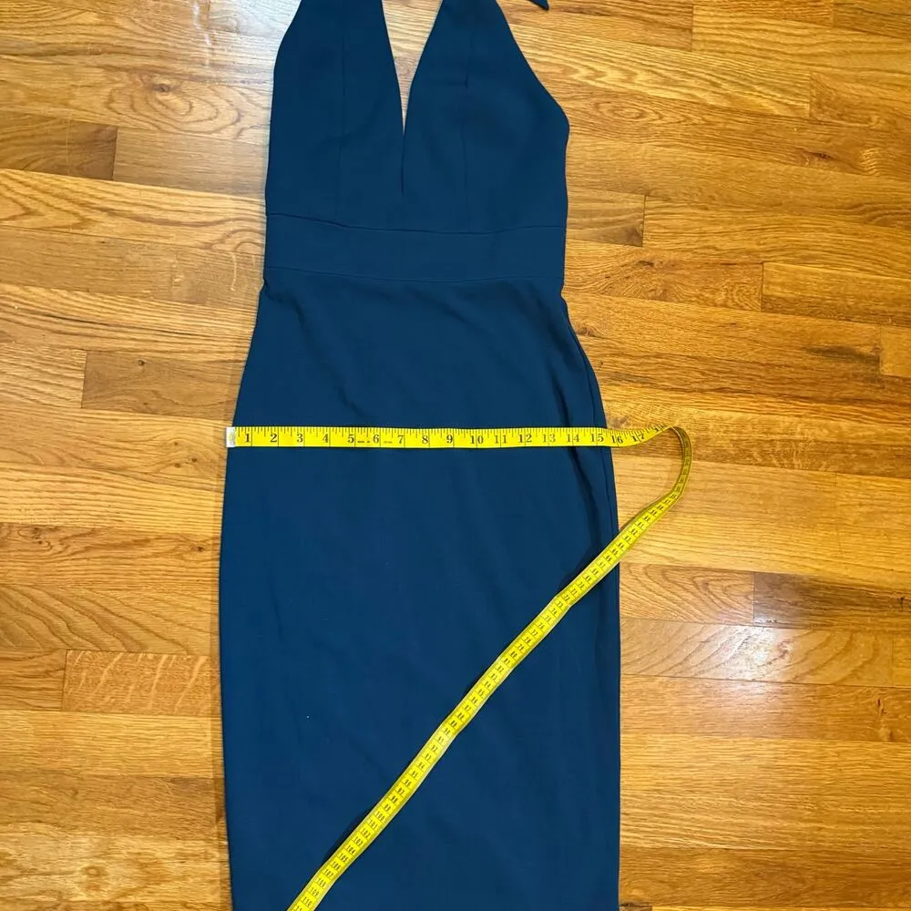 Dress the Population Women’s XS Vanessa Halter Plunging V Neck Low Back Dress - Image 8