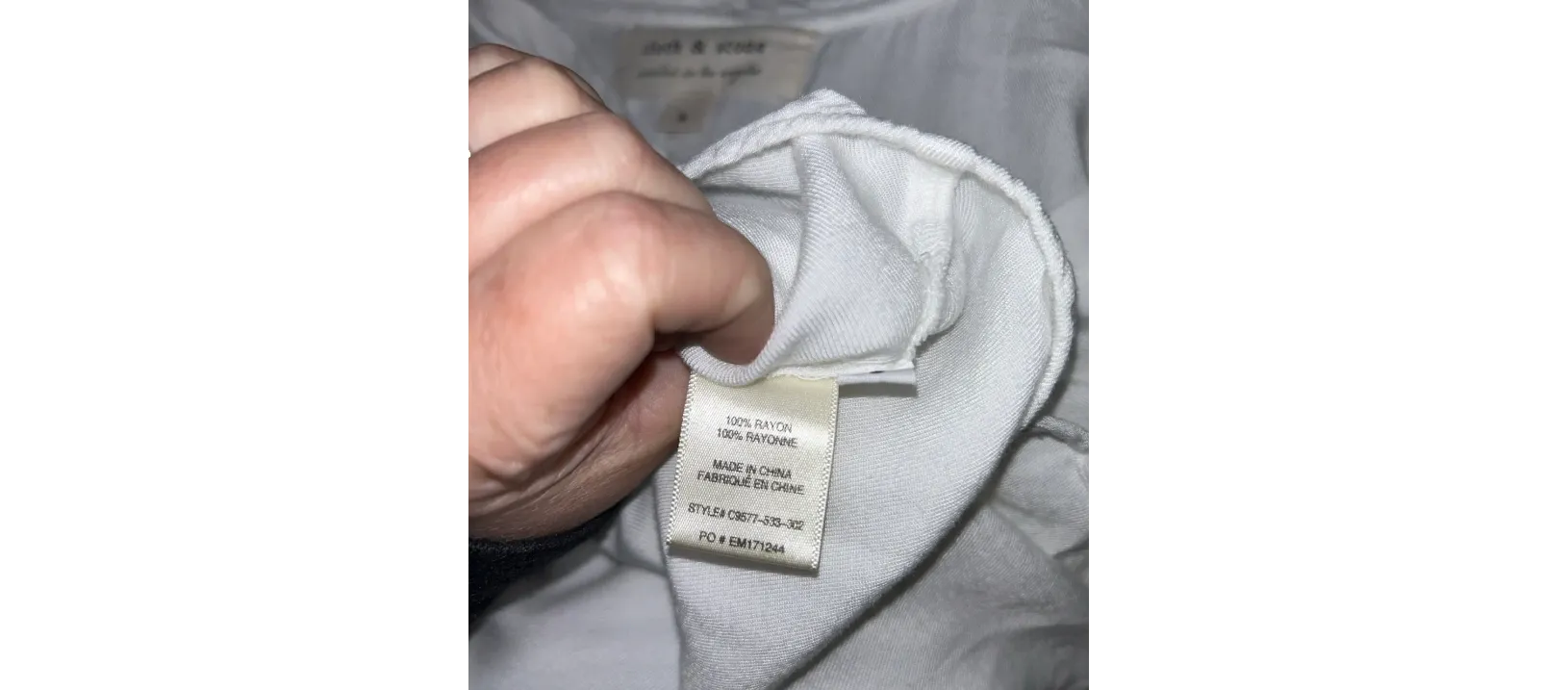 Cloth & Stone White v neck tank Small - Image 7