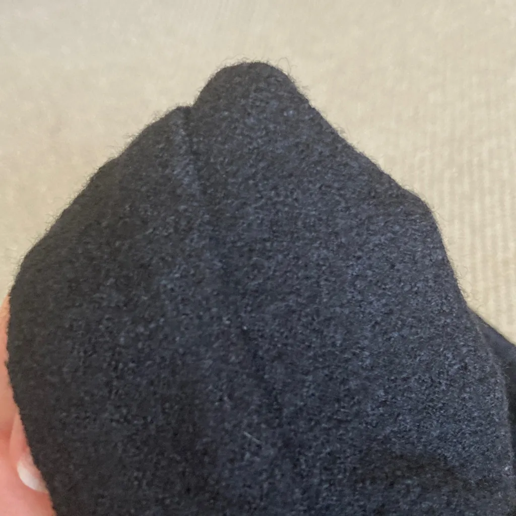 Banana Republic Black Woolen Midi Pencil Skirt Size 6 Fitted Textured EUC - Image 8