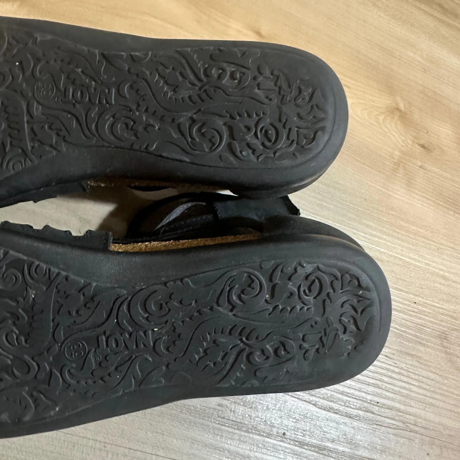 Naot Black Marita 38 Leather Gladiator Sandals Ankle Strap Comfort Shoes Size‎ 7 - Image 9