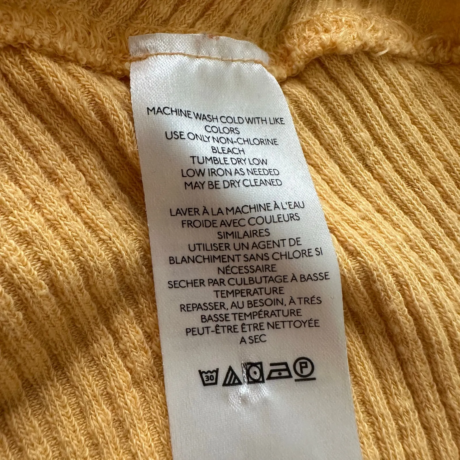 We the Free (Free People) dark yellow ribbed knit cap sleeve top size L - Image 5