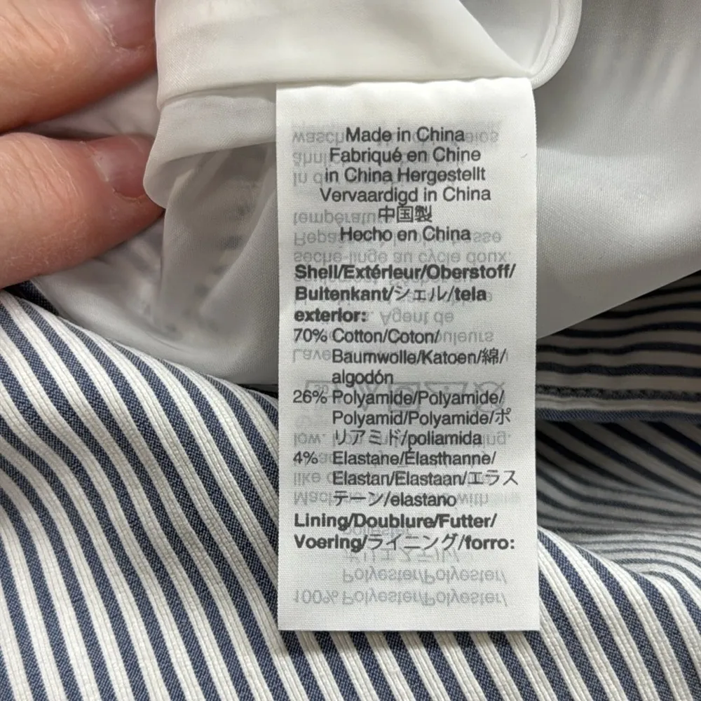 J. Crew NWT Seersucker Button-front Mini Skirt Size 6P - Image 9