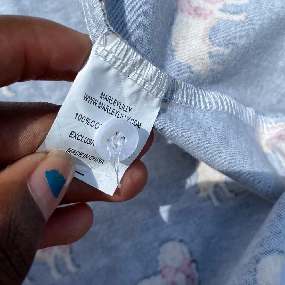 Marley Lilly Initials C.A.T. Night Shirt SIZE S - Image 4