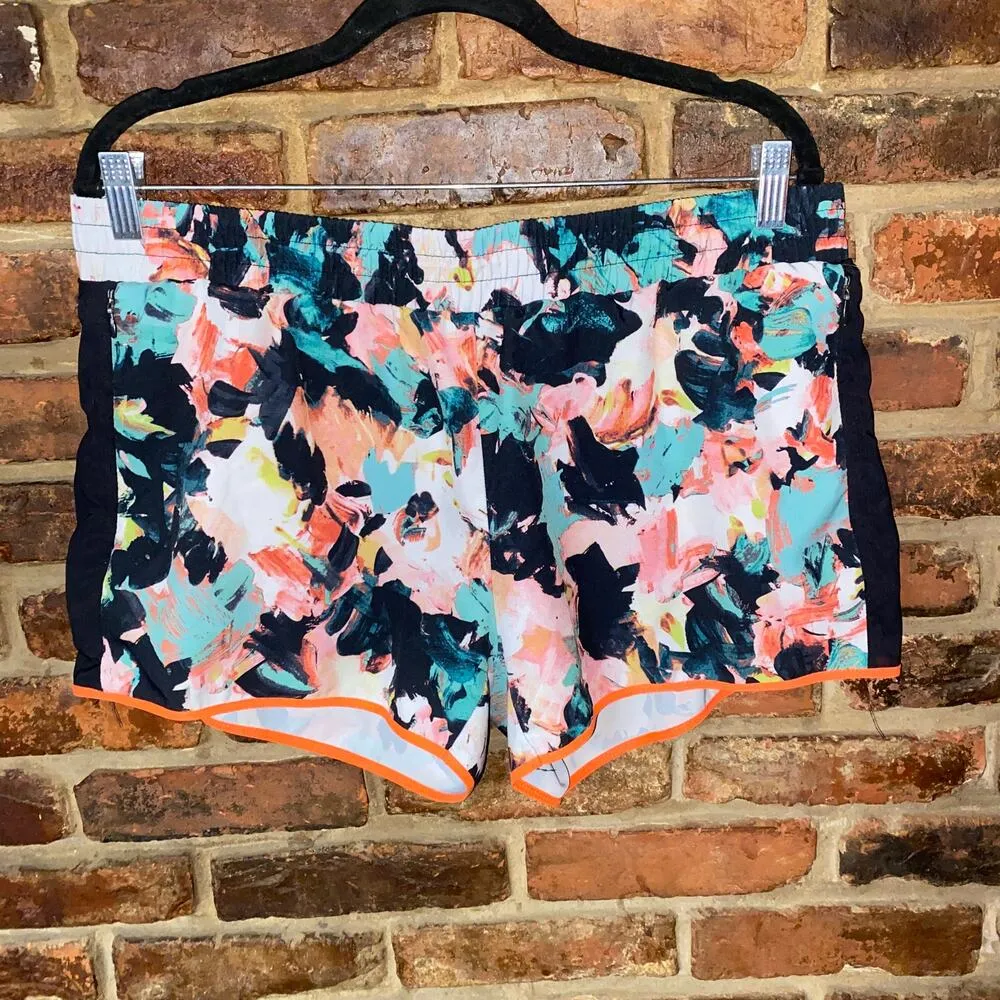 Fabletics Paintbrush Floral Lined Fallon Activewear Athletic Shorts Women's XL - Image 2