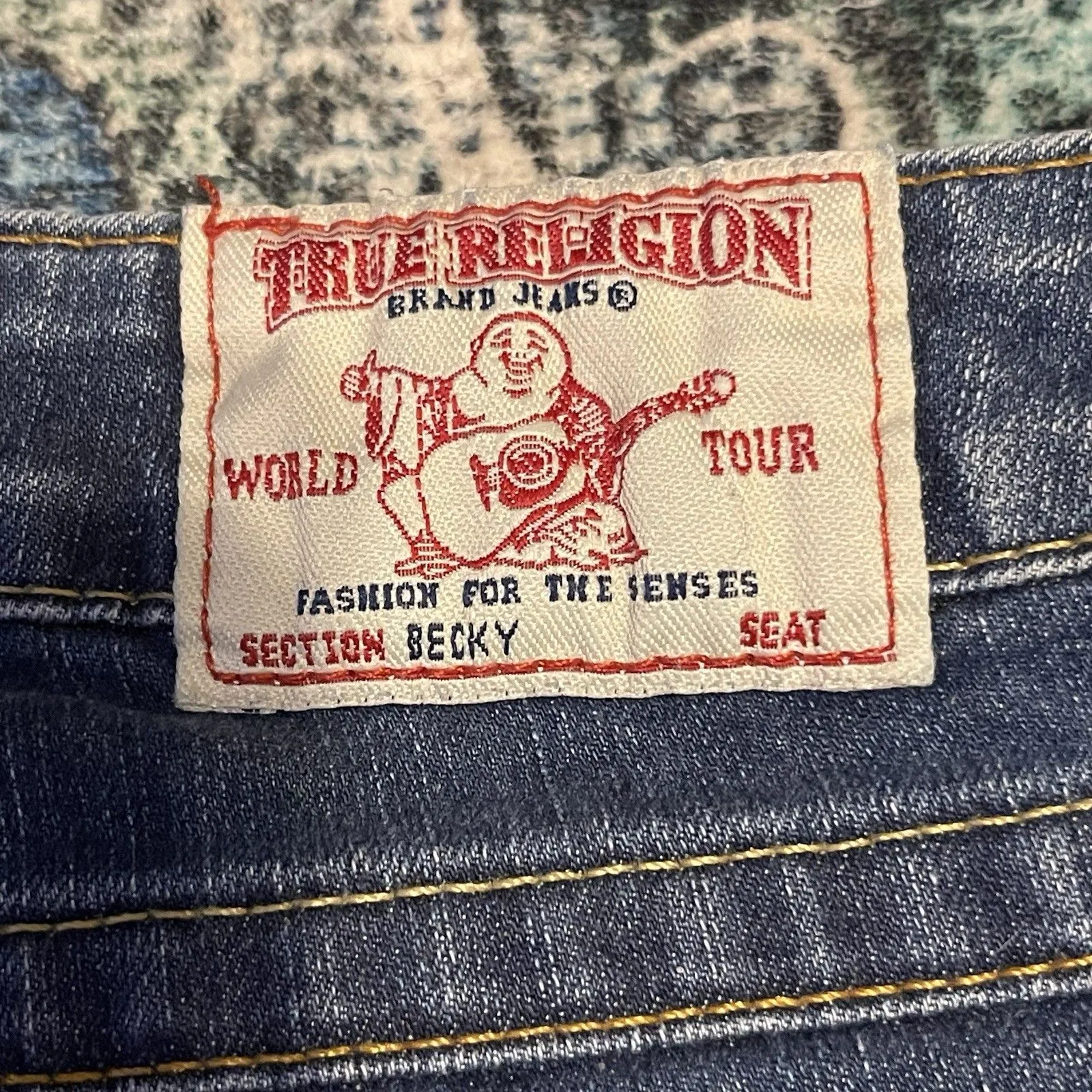 VINTAGE Y2K True Religion Womens BECKY Bootcut Jeans Sz 28 Low Rise 2000’s - Image 10