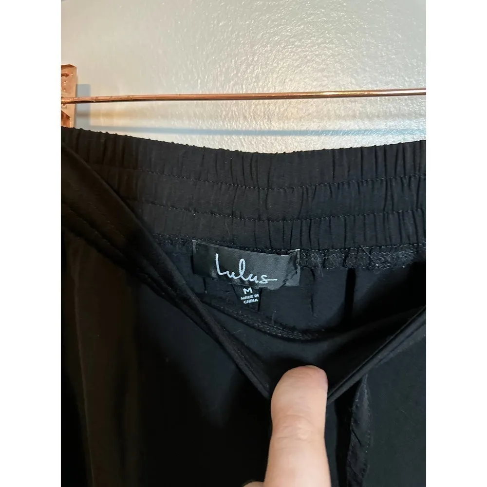 Lulus Lulu’s black‎ jogger pants, size small - Image 3