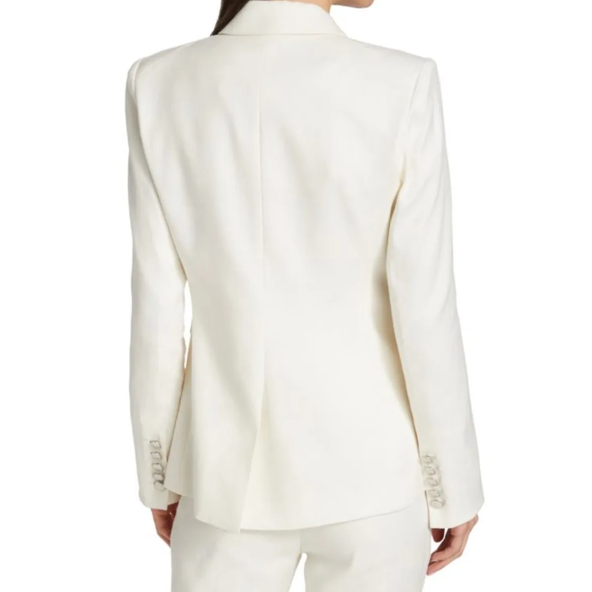 Veronica Beard White Miller Dickey Blazer - Size 10 (New) - Image 3