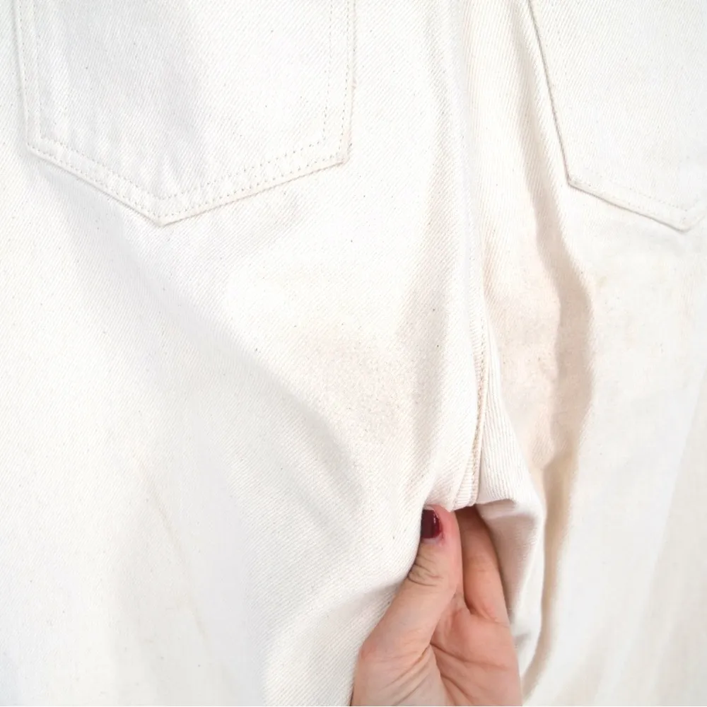 Just Female Bold Barrel Jeans 0111 Carrot Mom High Waisted Off White Women's 26 - Image 6