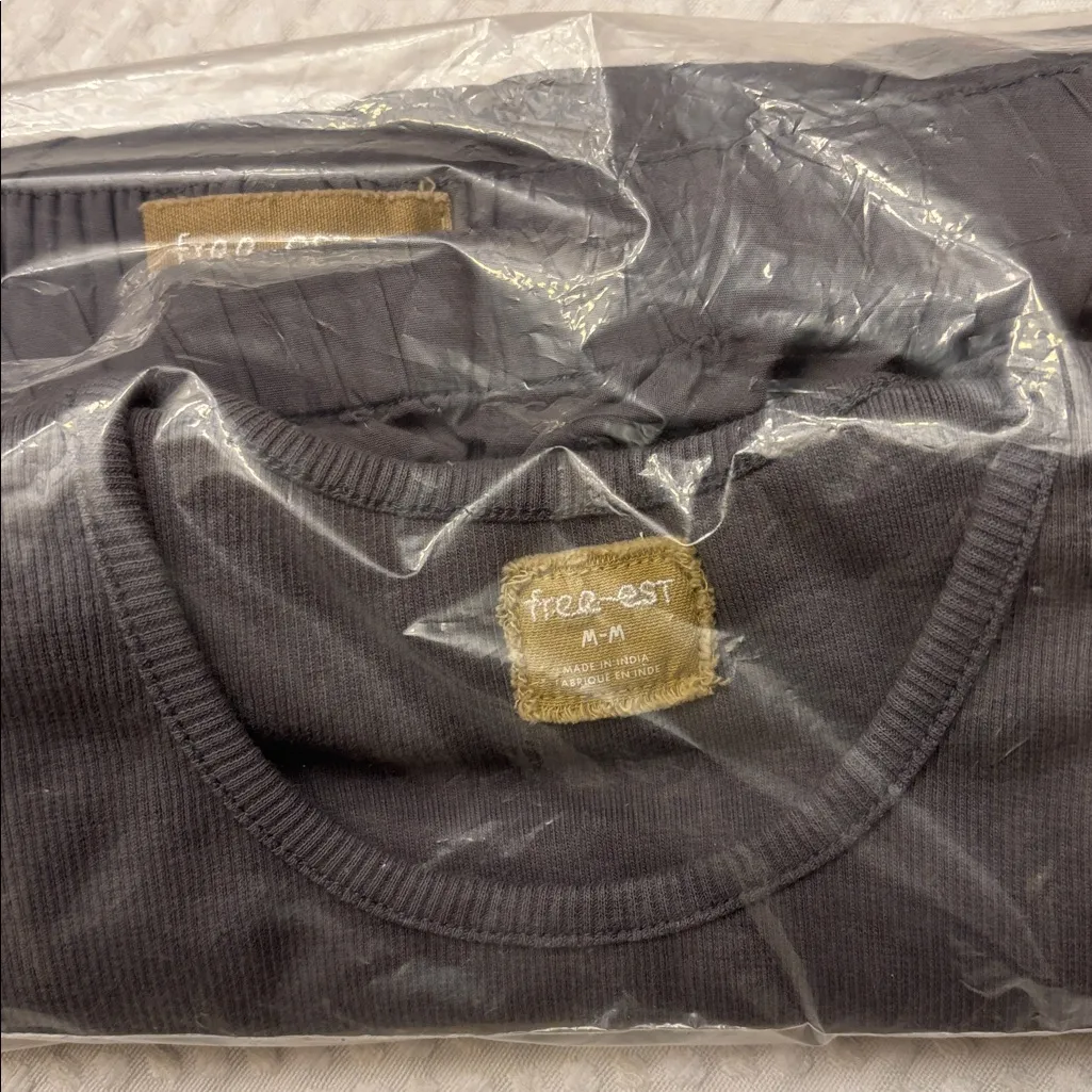 New Set! FREE PEOPLE free-est MILANI Skirt Sleeveless Top Size MEDIUM Gray - Image 5