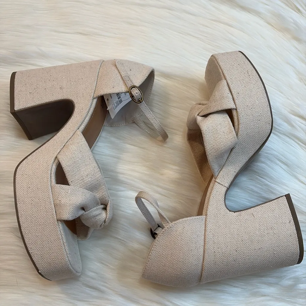 A.n.a Ivory Platform Heels - Image 2