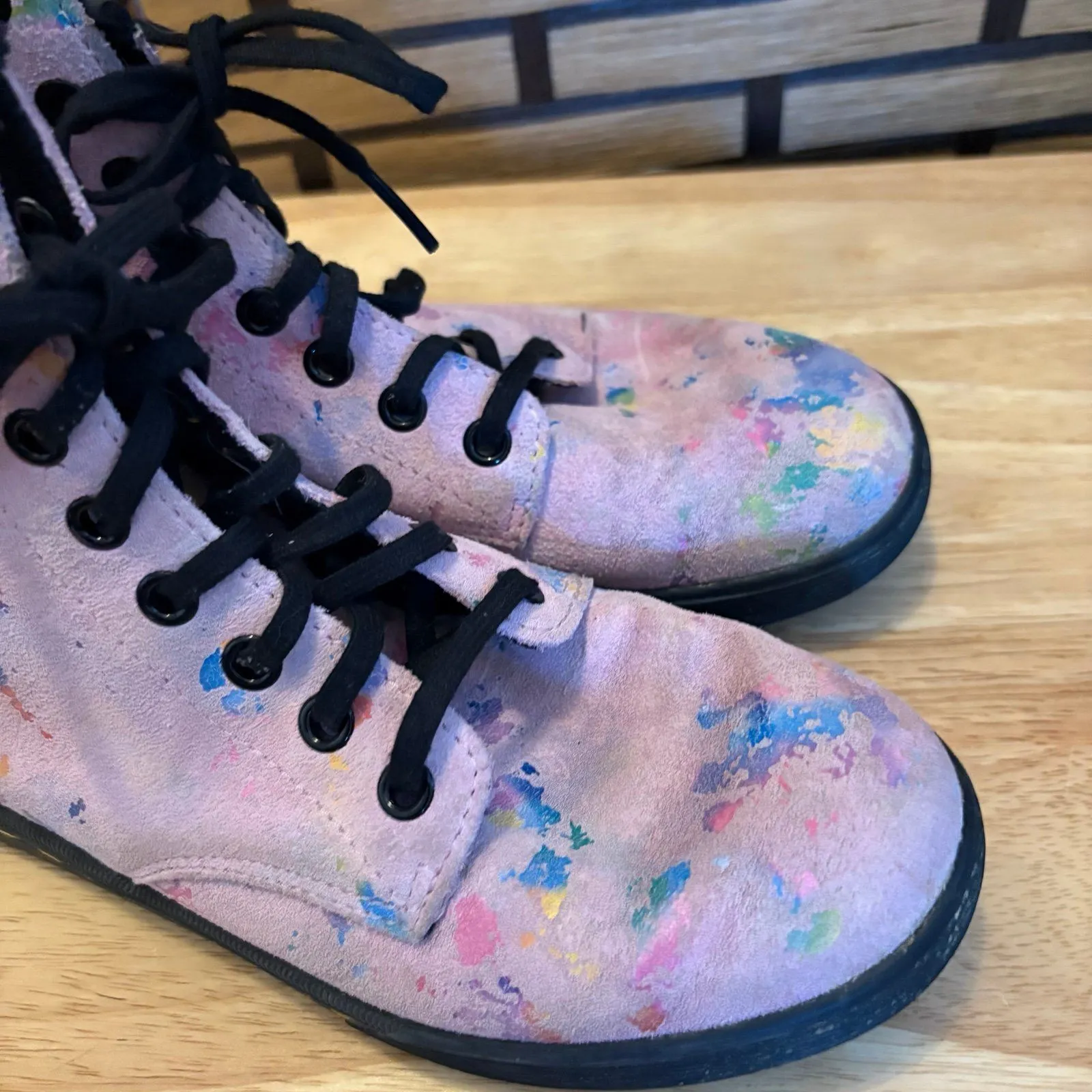 Dr. Martens Sheridan Rainbow‎ Suede Boot Size 6 - Image 3