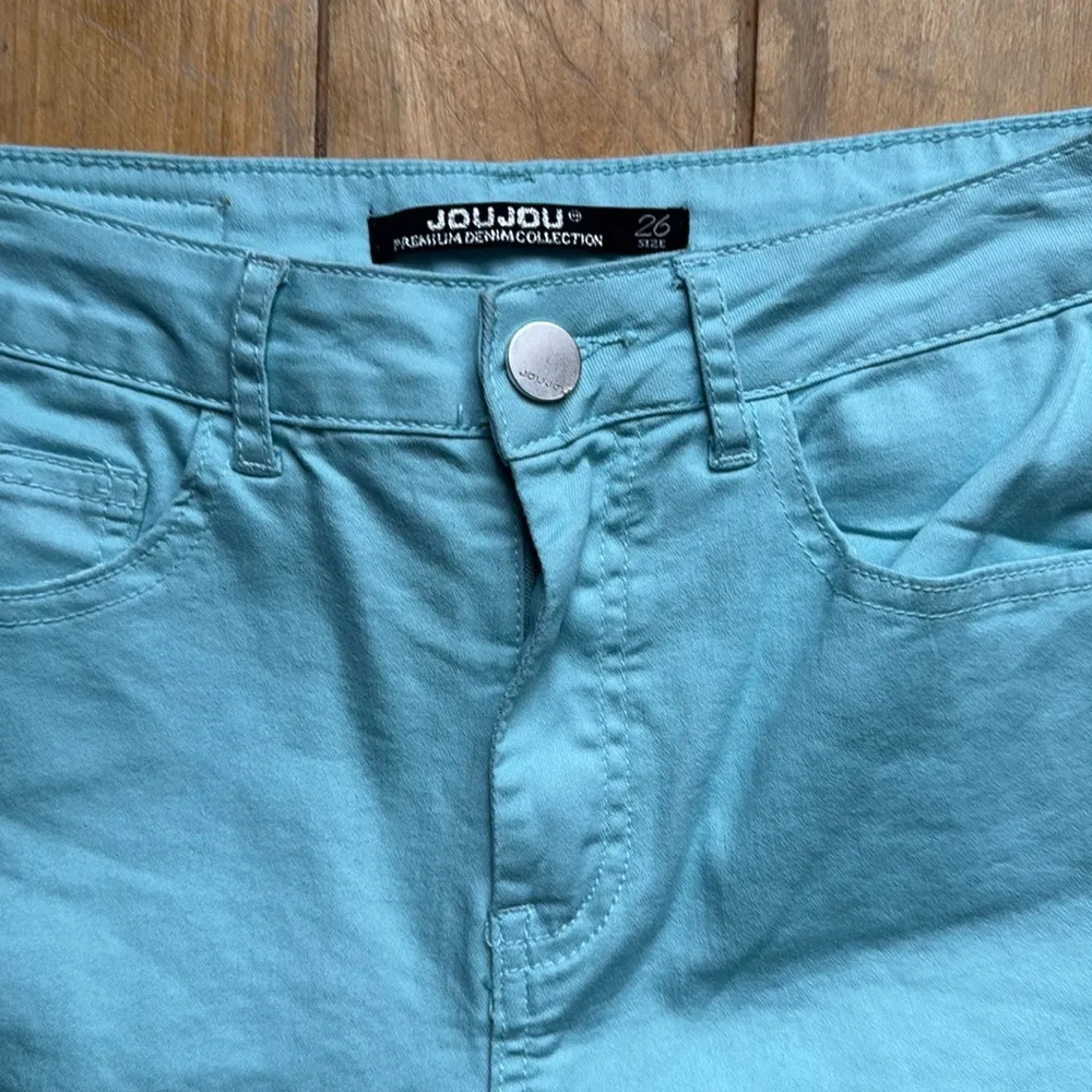 JouJou Teal Blue Cropped Pants 26 - Image 3