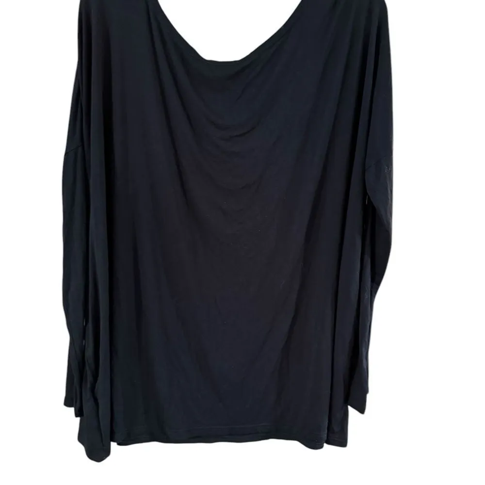 Vici Black Oversized Long Sleeve Sweatshirt - Image 4