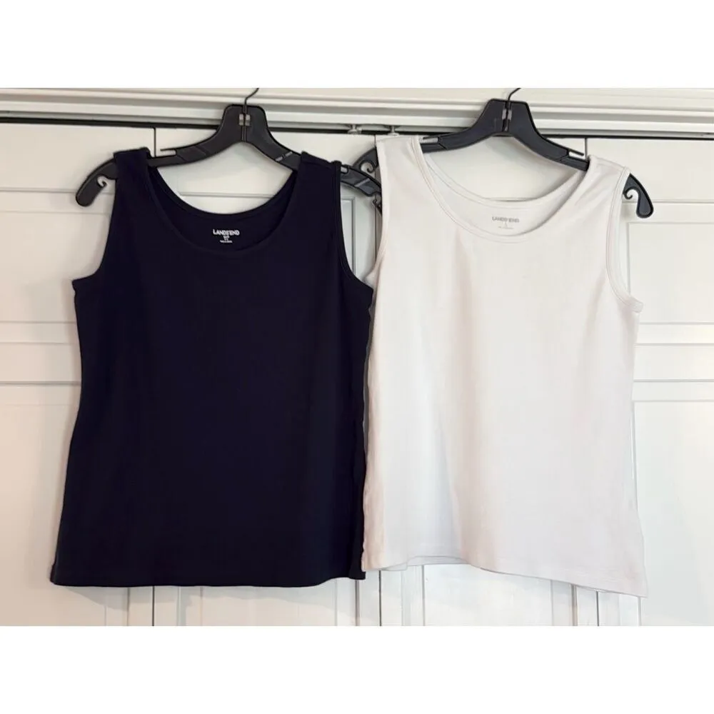 Lands End 100% cotton scoop neck tank bundle size small/MP - Image 3