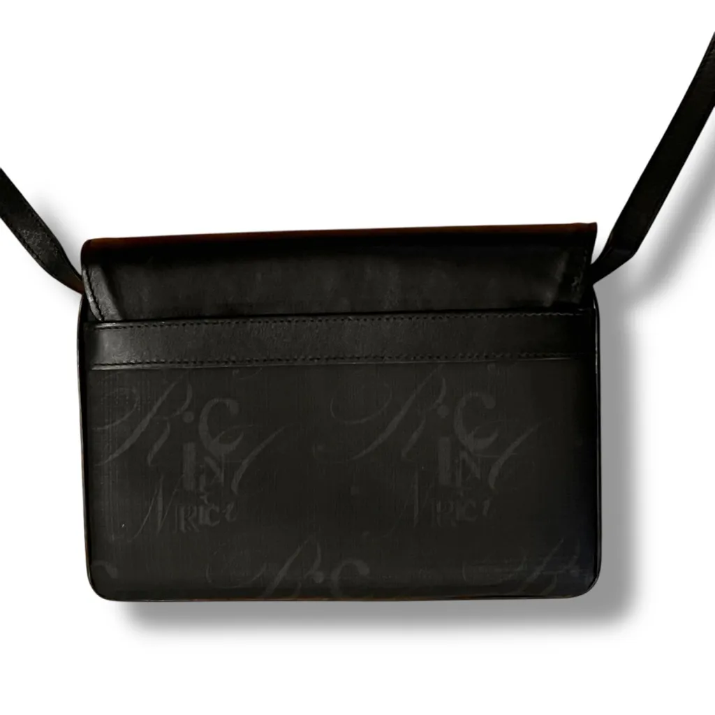 Nina Ricci Black Leather Shoulder Bag, Stylish Pre - Image 5