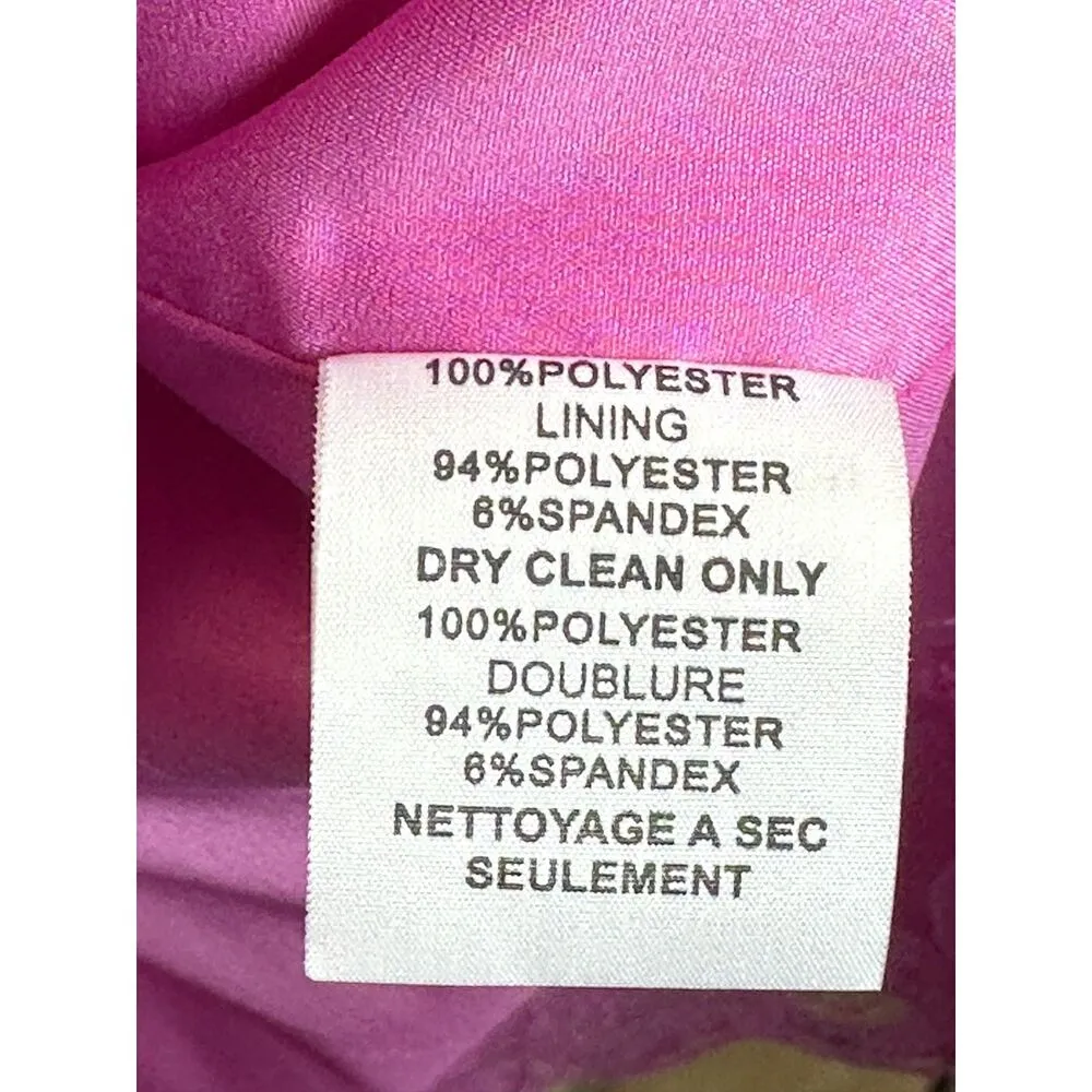 Trina Turk  Women's TD181003 Size 4 Pink Jacinta Shift Dress Short Sleeve EUC - Image 9