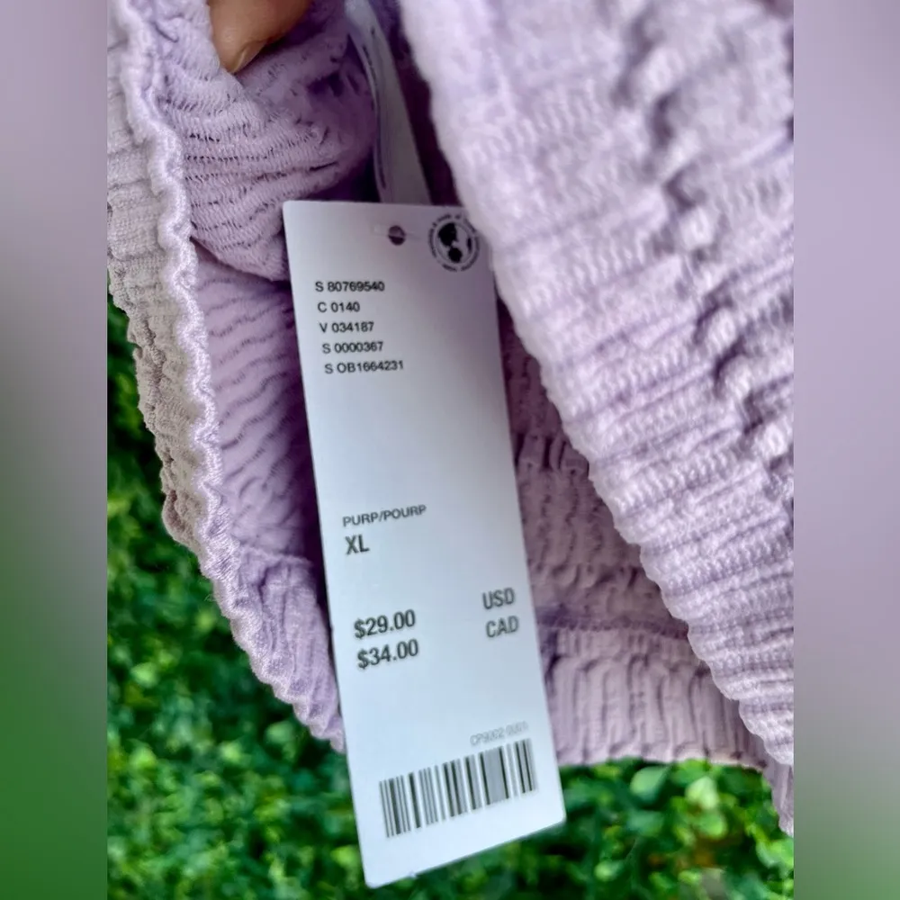 NWT -  Out From Under Seamless Textured Bra Top | Lavender | XL - Image 4