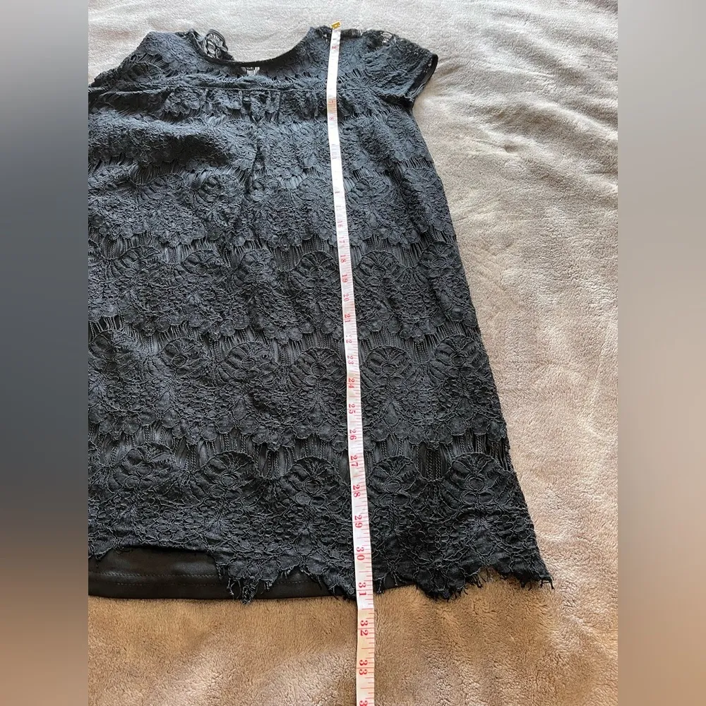 REBELLION Black Lace Short Sleeve Mini Dress Women’s Sz Small EUC - Image 7