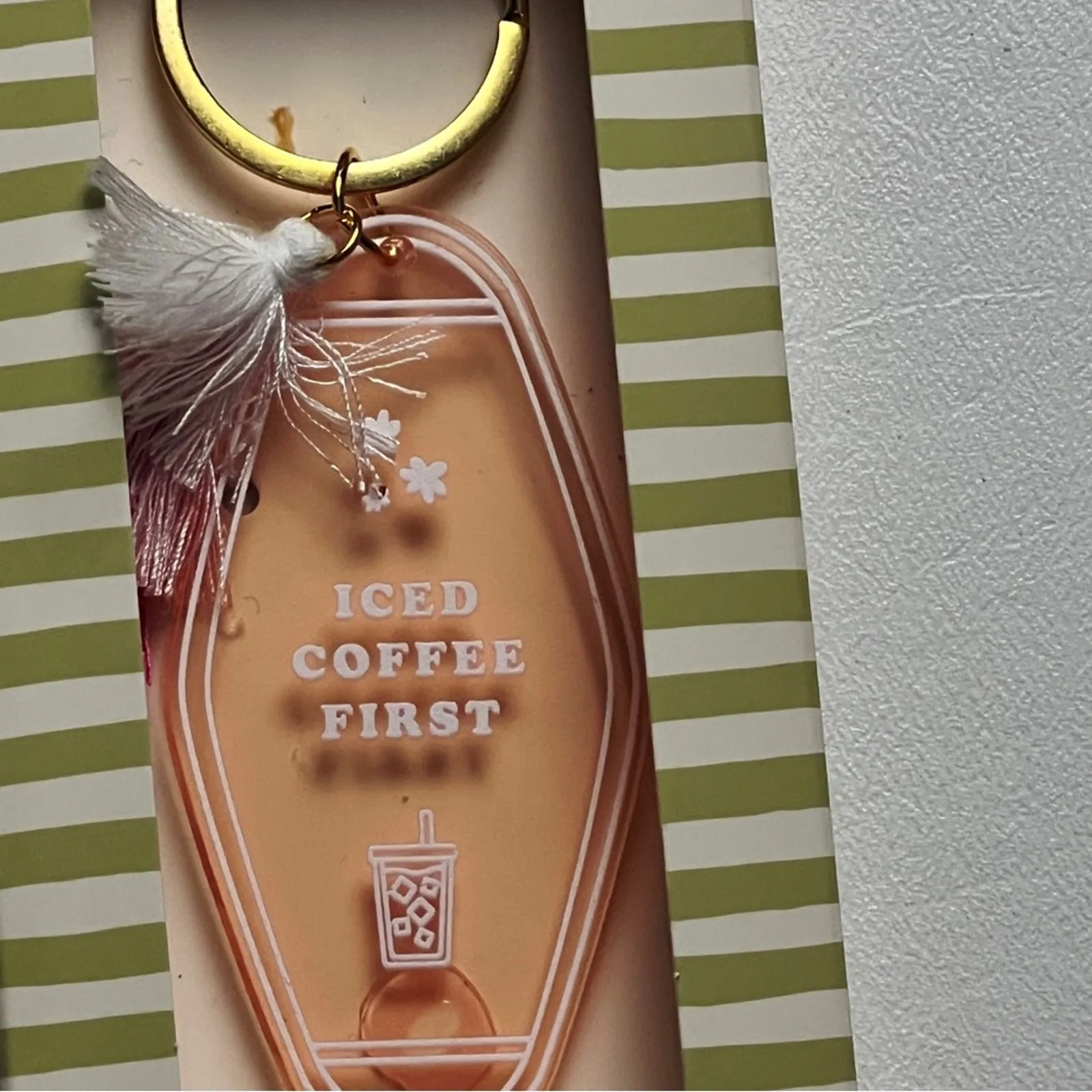 Ice Coffee First Key Chain Accessory NWT - Image 4