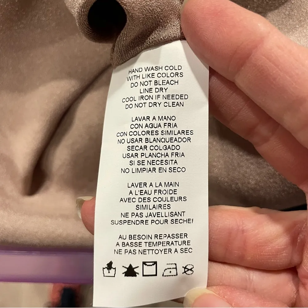 Bebe slinky NWT tie collar mocha midi slip dress shimmer hammered satin - Image 9