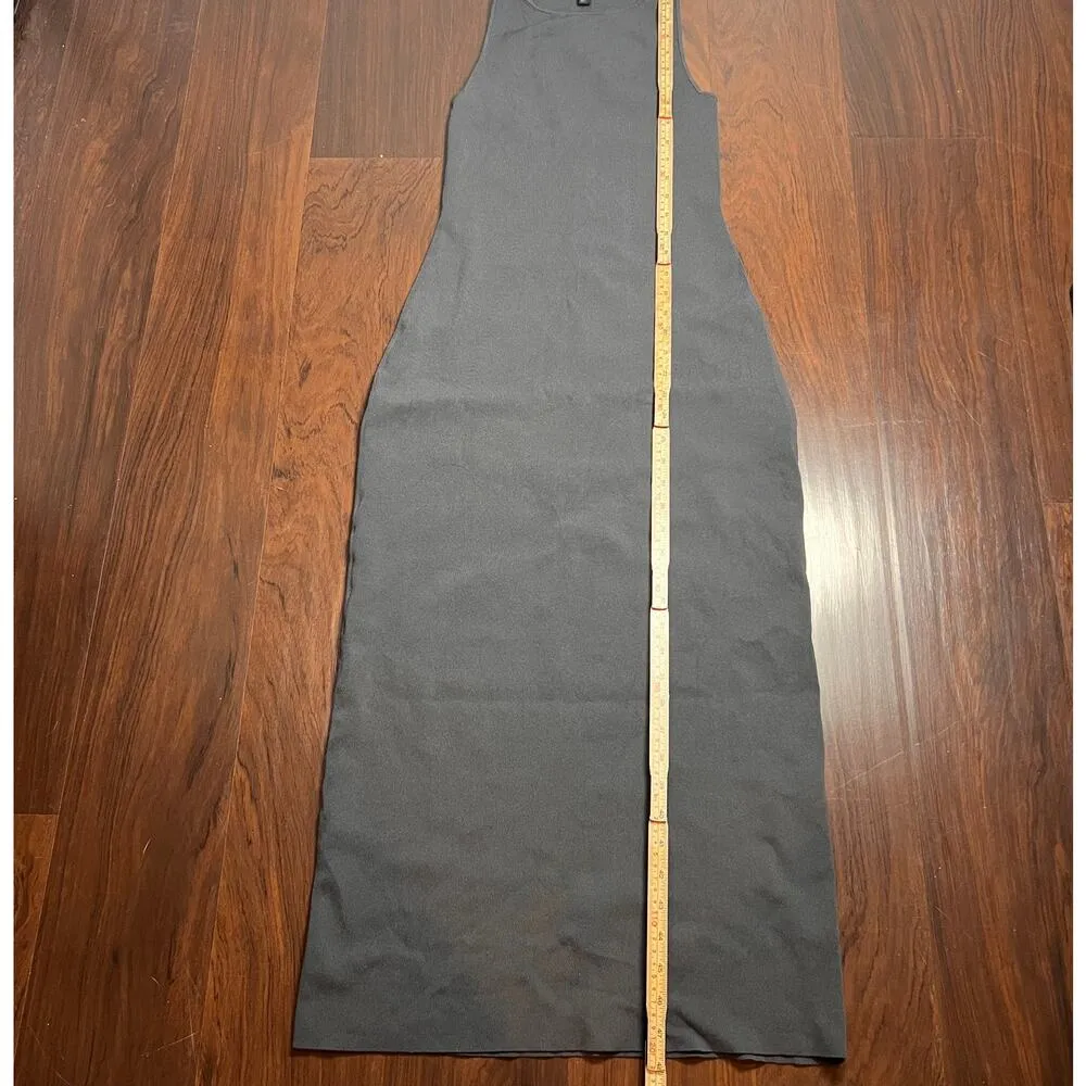 COS RIBBED MIDI TUBE GRAY DRESS Size S - Image 7