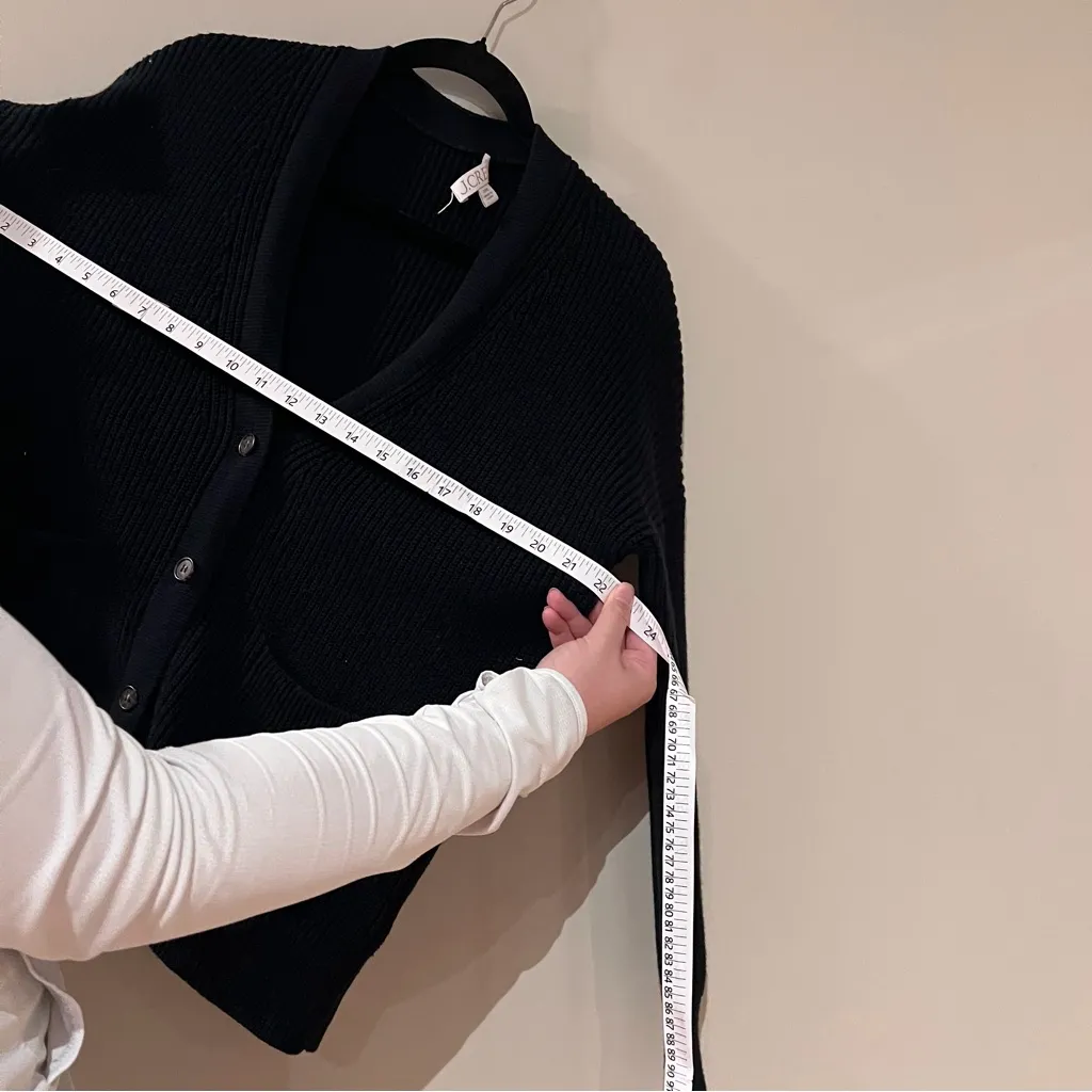 J. Crew Black Oversized Knit Cardigan - Image 7