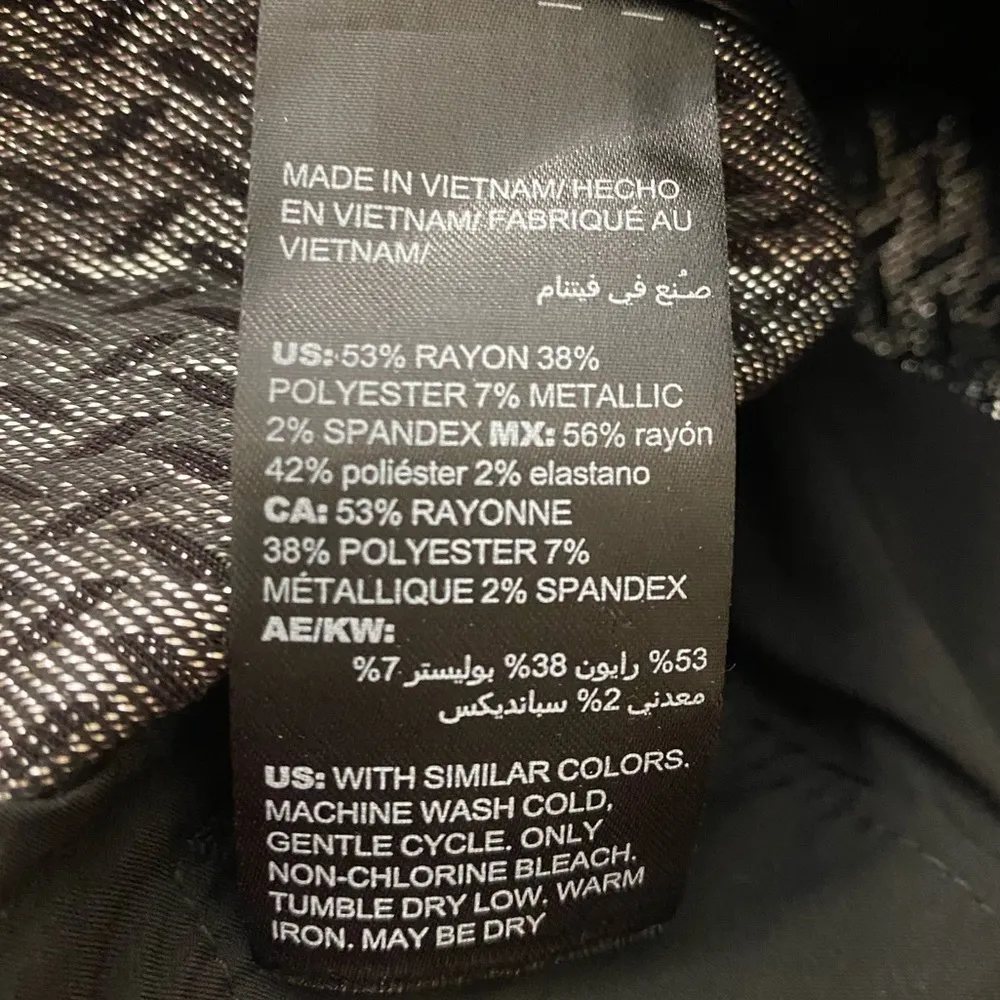 Metallic jacquard slim ankle pants 6L - Image 5