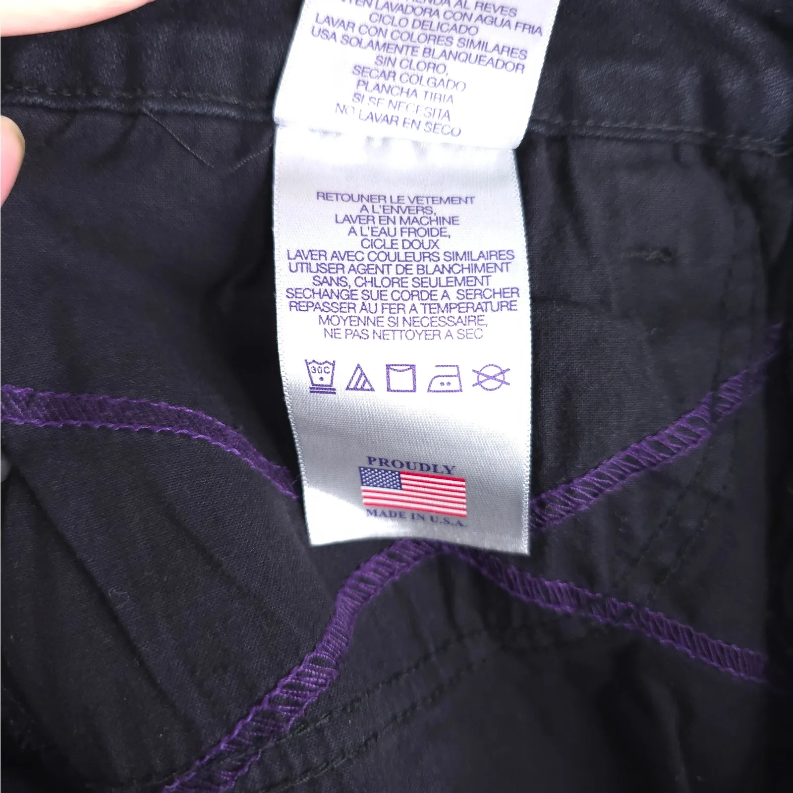 NYDJ Jeans Womens 10 (30x33) Black Bootcut Stretch Denim Rhinestone Pockets - Image 8