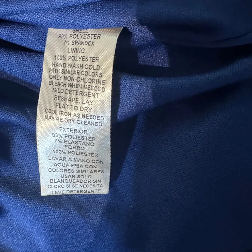 Eliza J Women's Blue Belted  Wrap‎ Jersey  Knit Gown Dress Pockets 4 classic - Image 15