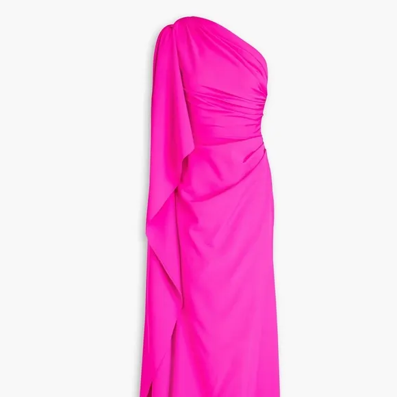 Rhea Costa One Shoulder Evening Gown Pink Size XL - Image 2