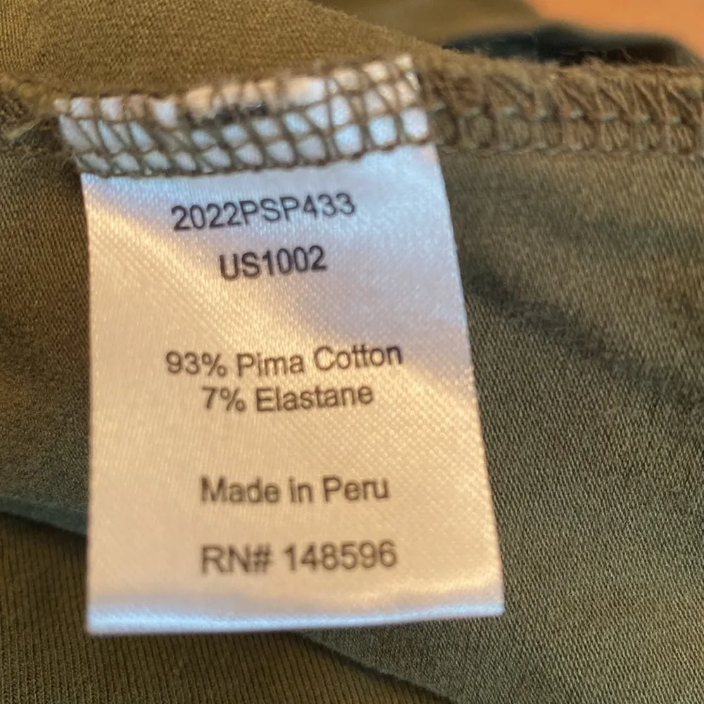 Universal Standard Iconic Geneva Pima Cotton Asymmetrical Crew Dress Green M - Image 5